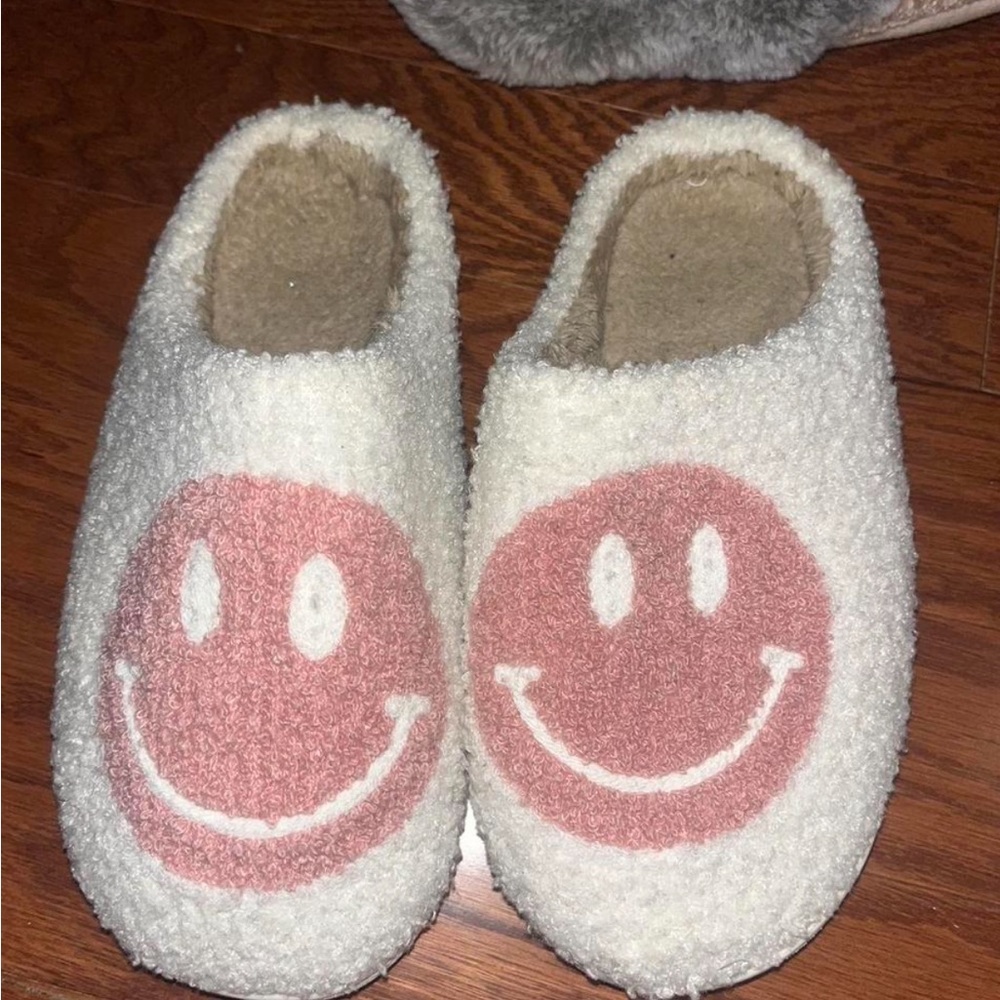 Smiley face slippers